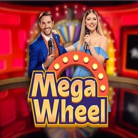 Mega Wheel slot logo by Pragmatic Play at Spinko Casino